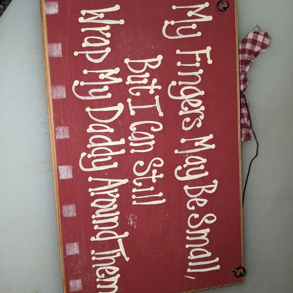 Daughter love daddy funny wooden country wall sign, new. - Picture 3 of 4